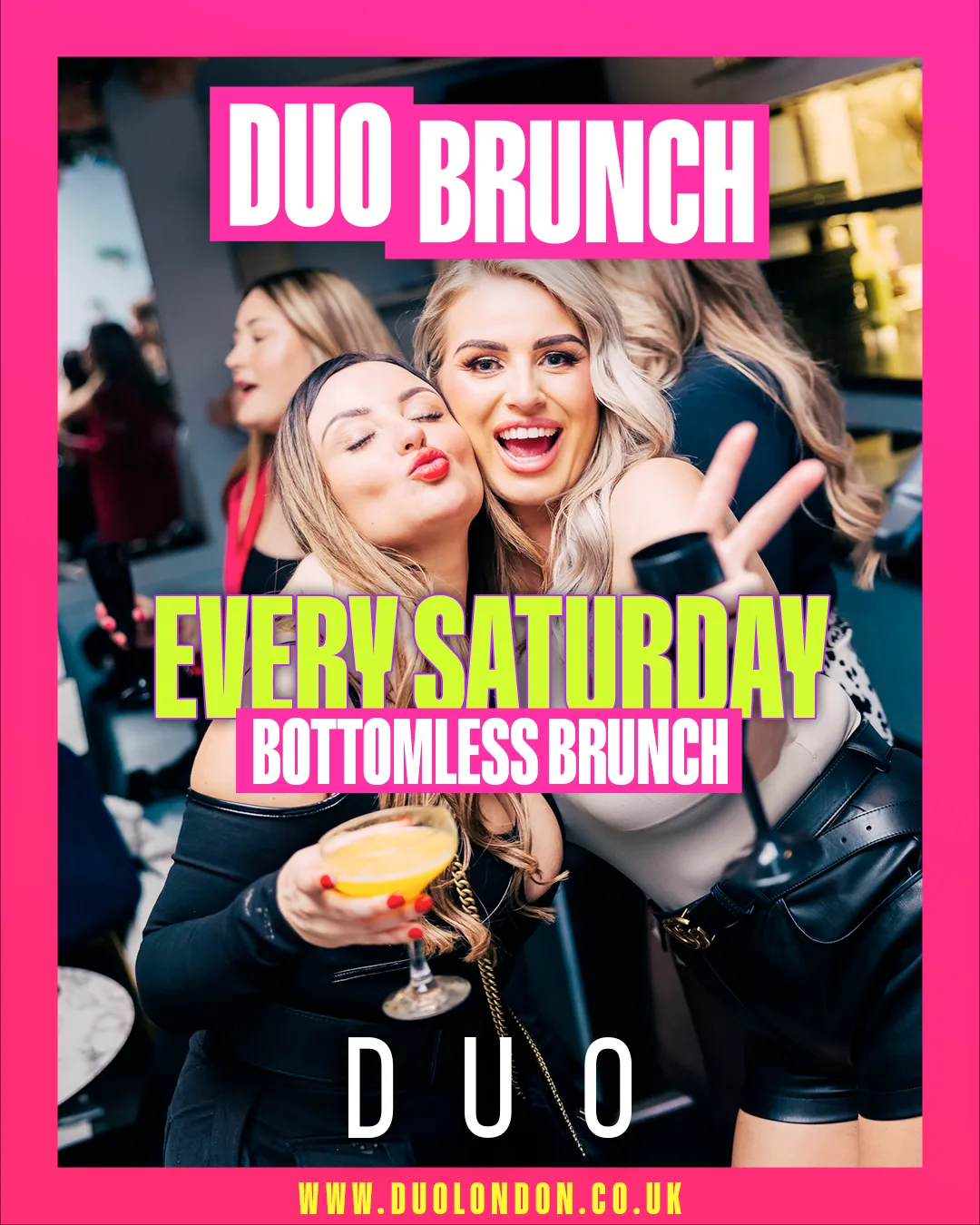 DUO Rnb Bottomless party Sat 24th Oct at Duo