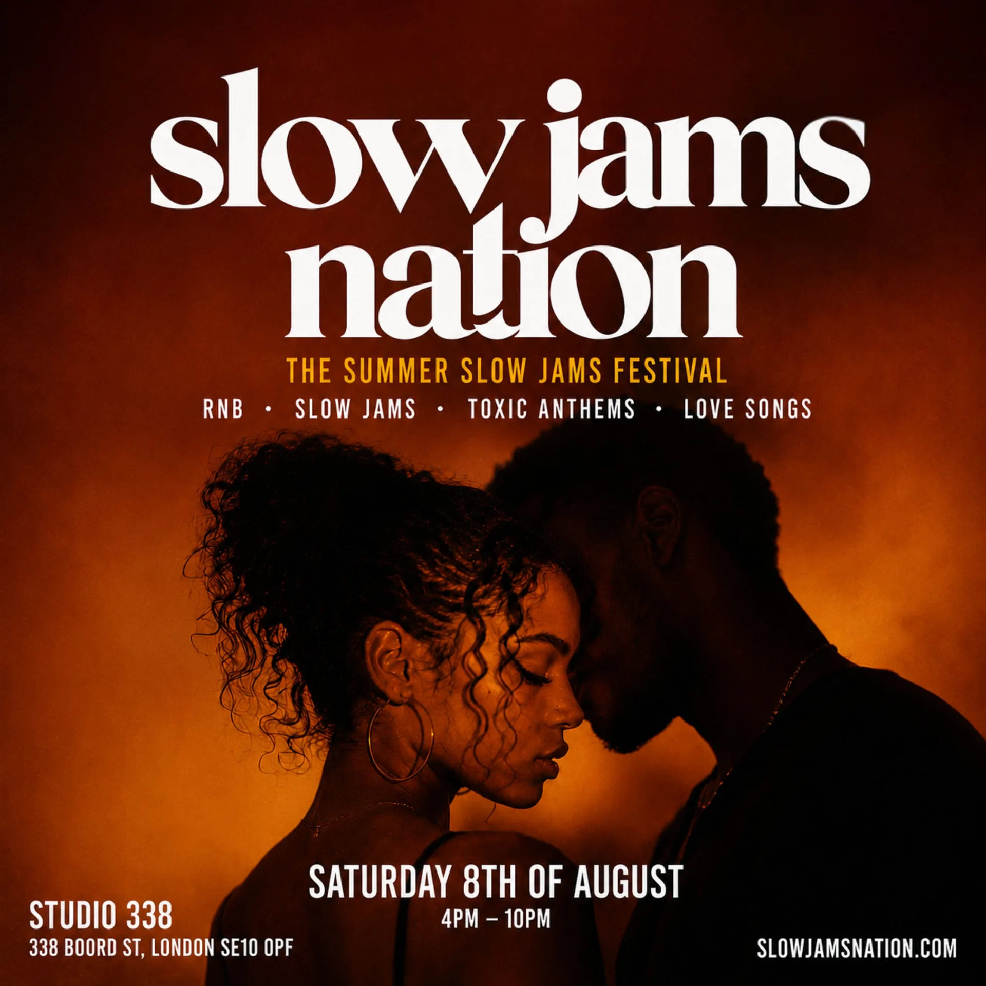 SLOW JAMS NATION - Summer Slow Jams Day Festival in London (2000+ LOVERS) at Studio 338