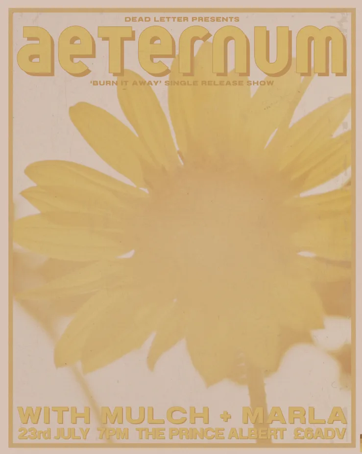 Deadletter Presents: Aeternum, ‘BURN IT AWAY’ Release Show + Support at The Prince Albert