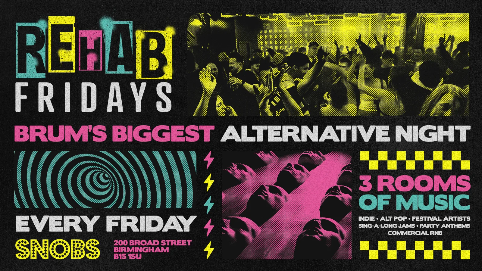 Rehab Friday – 11th Sept at Snobs