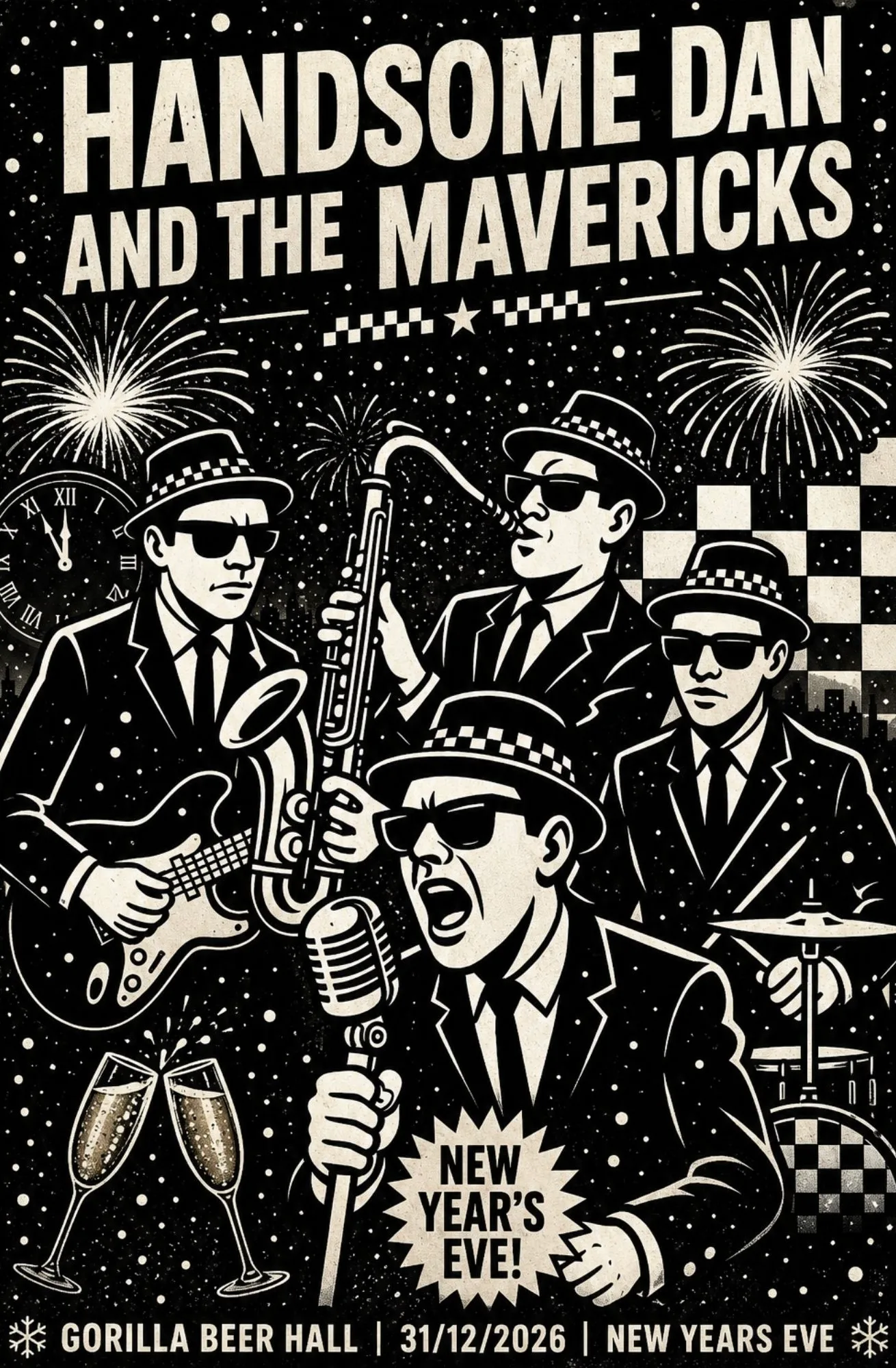 NYE with Handsome Dan & The Mavericks! at Gorilla Beer Hall