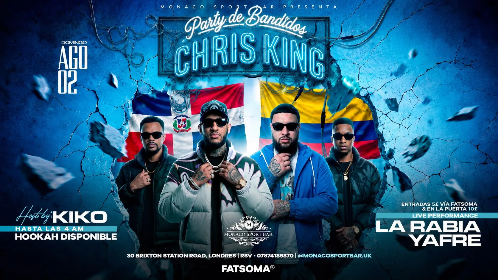 CHRIS KING Live at Monaco Sport Bar