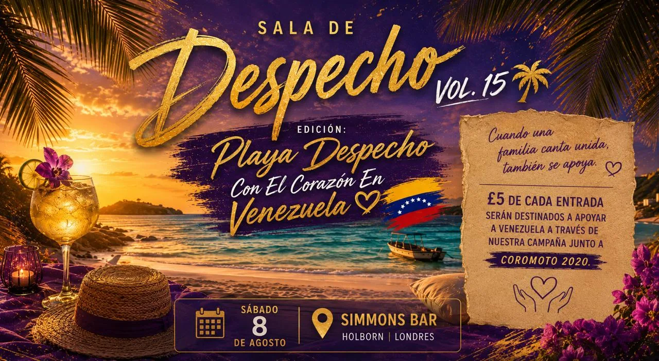 SALA DE DESPECHO VOL. 15 🌴 Edición: Playa Despecho – Con el Corazón en Venezuela 🇻🇪❤️ at Simmons Bar | Holborn