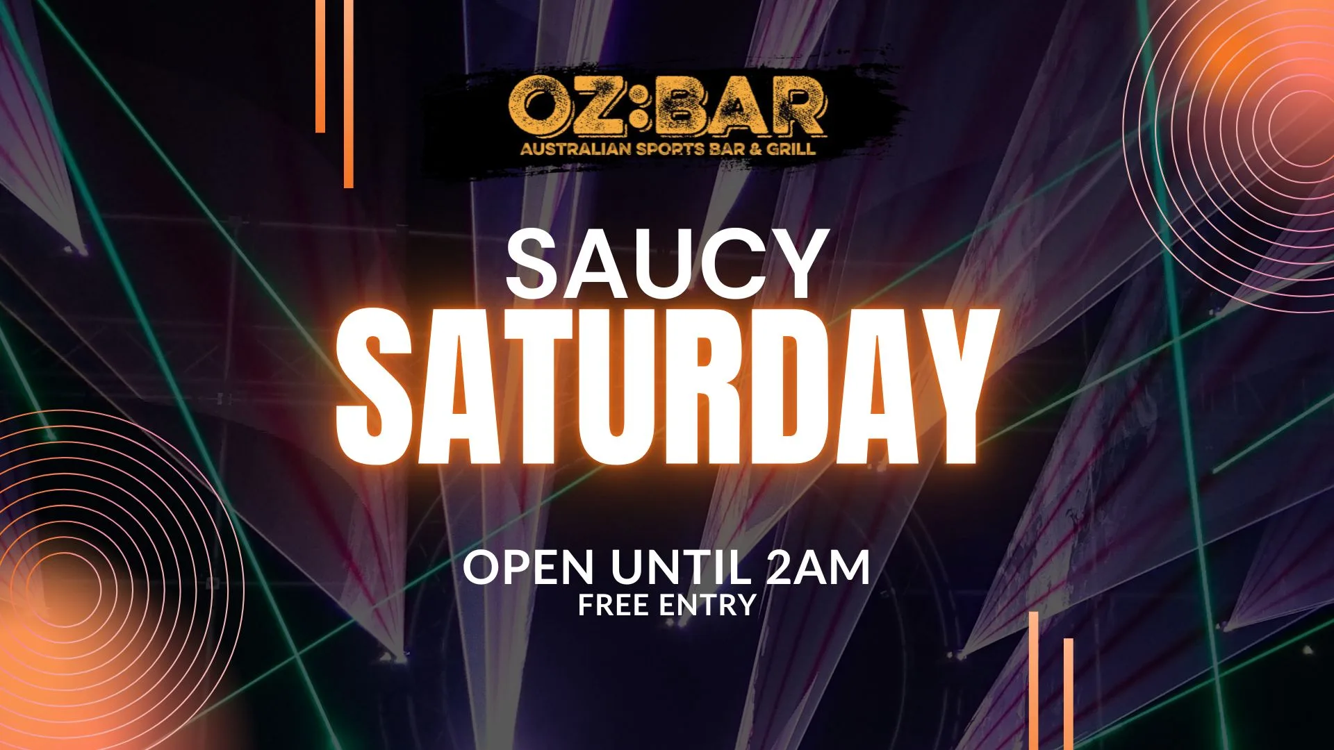 SAUCY Saturday | OZ:BAR | 01.08.26 at OZ Bar