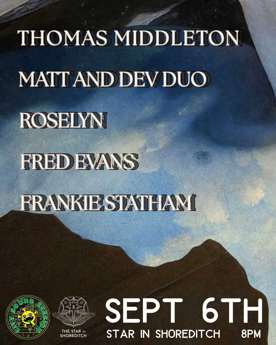 Thomas Middleton, Matt and Ev, Roselyn, Fred Evans and Frankie Statham at The Star In Shoreditch