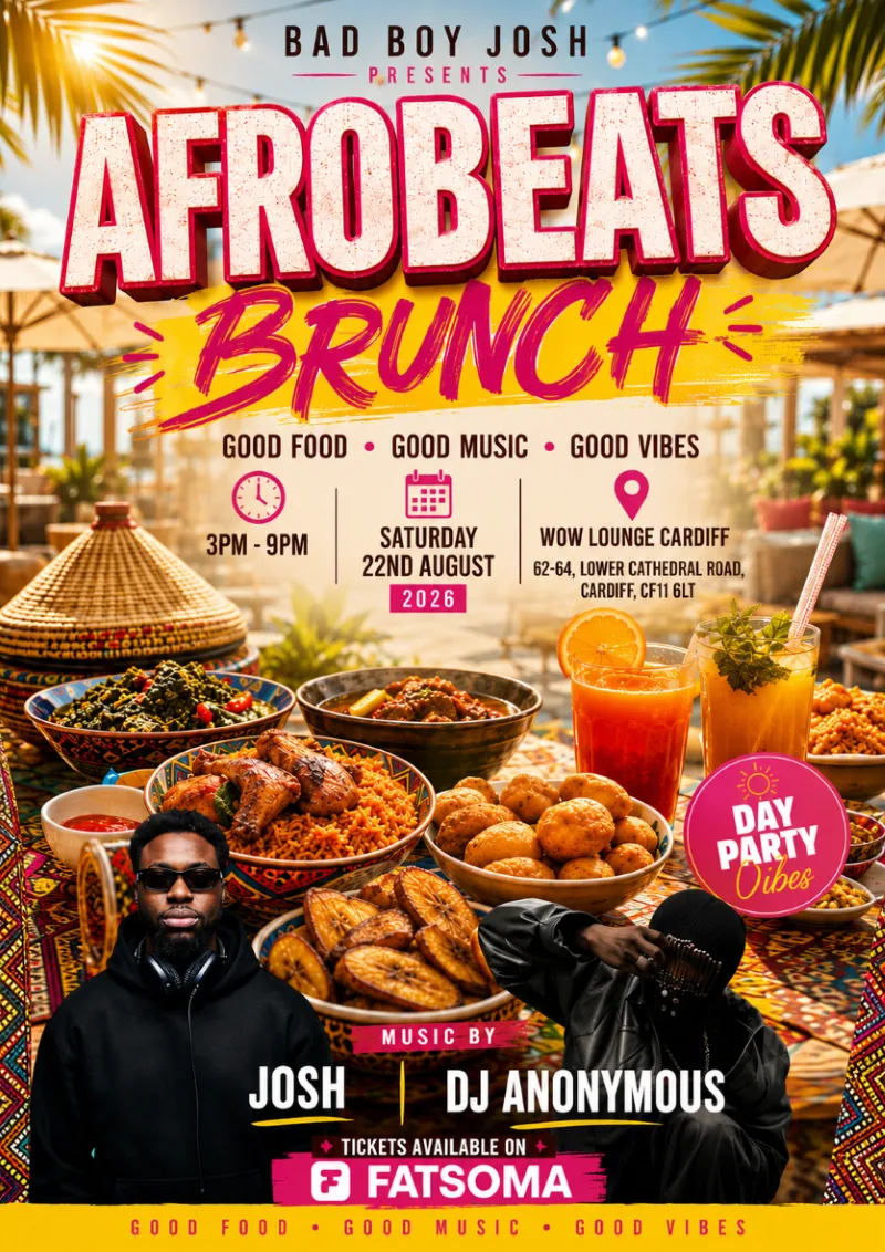 Afrobeats Brunch at Wow Lounge Cardiff