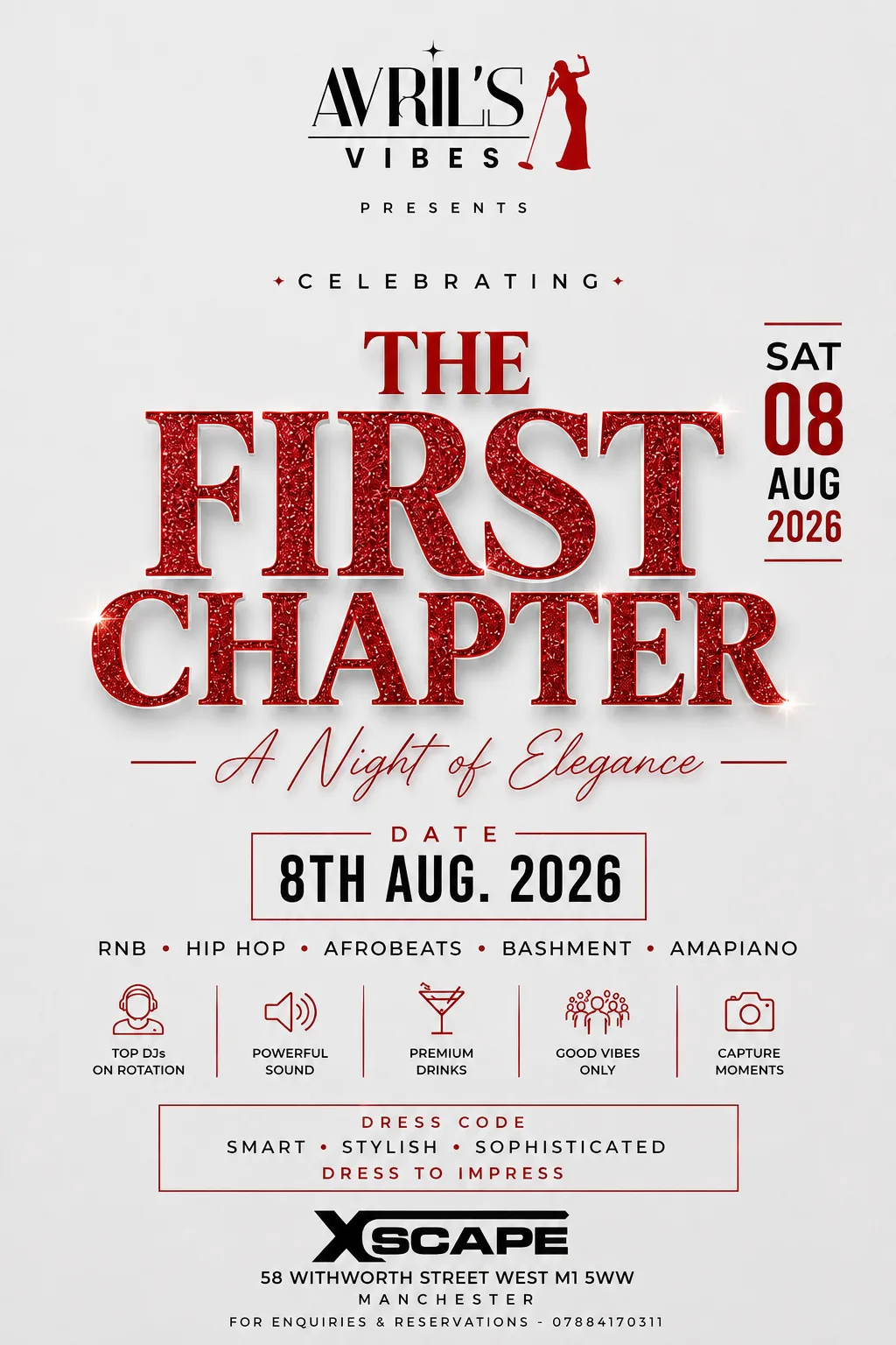 THE FIRST CHAPTER - Afrobeats/HipHop/Amapiano/RnB/DanceHall at Xscape Manchester