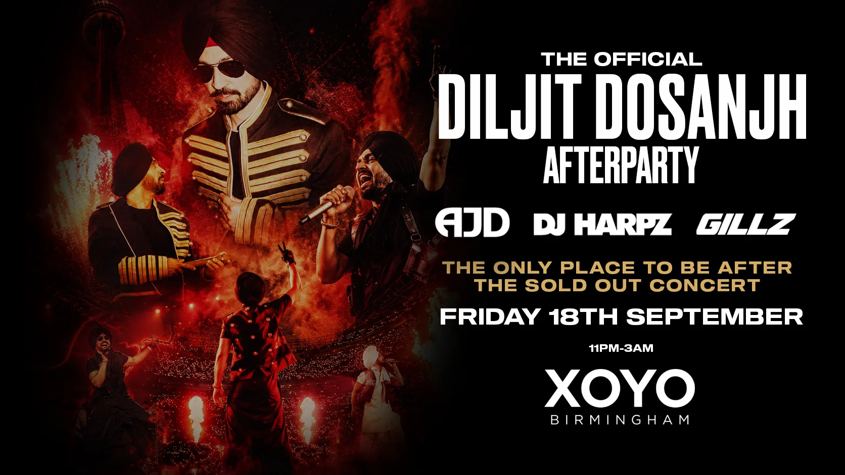 The Official Diljit Dosanjh Concert After Party - XOYO Birmingham [TICKETS NOW ONLINE!] at XOYO BIRMINGHAM