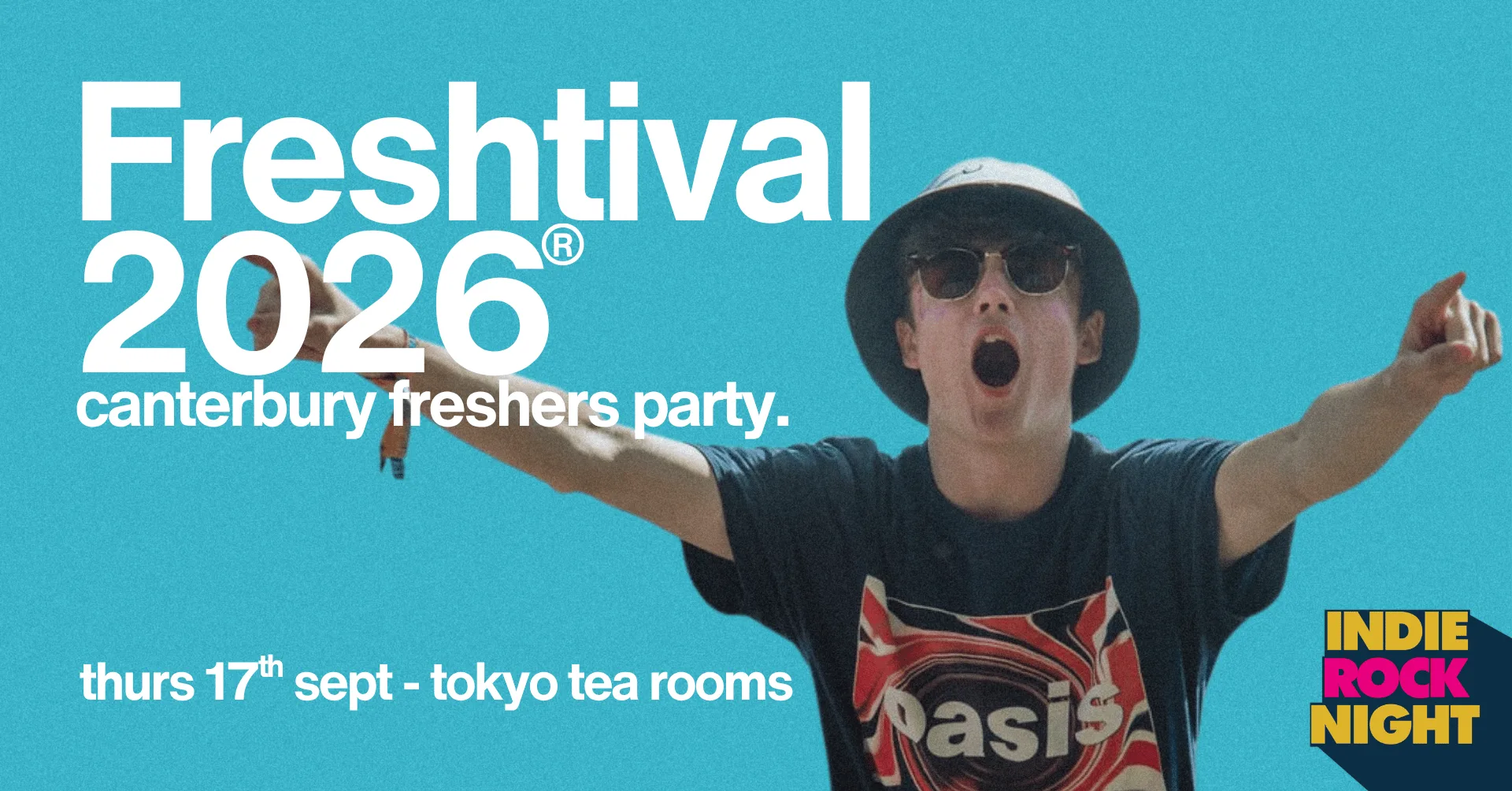 Indie Rock Night ∙ FRESHTIVAL 2026 | Canterbury Freshers Party *10 £3 TICKETS LEFT* at Tokyo Tea Rooms