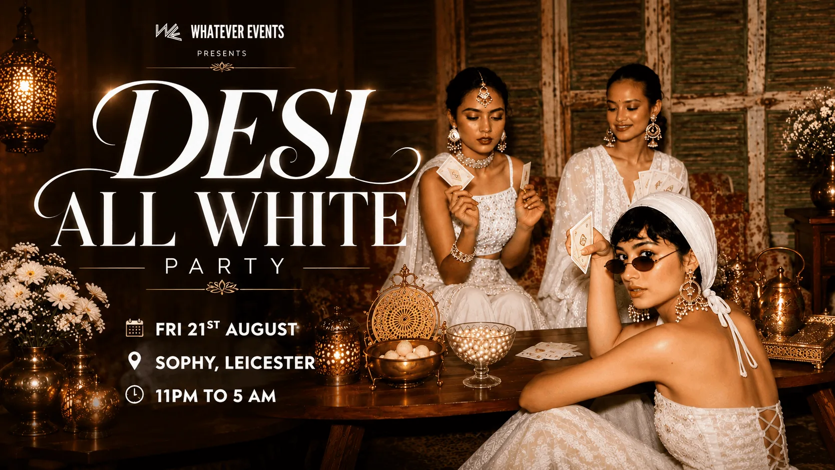 DESI ALL WHITE PARTY | SOPHY LEICESTER at Sophy.