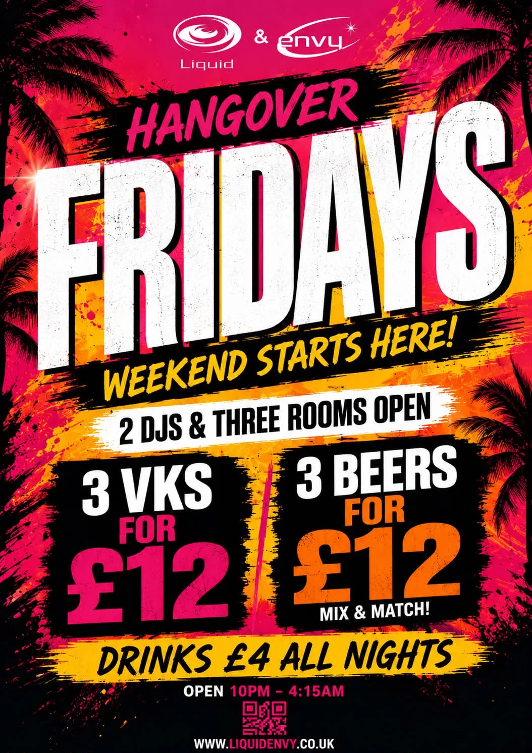 SUMMER FRIDAYS at Liquid & Envy Oldham