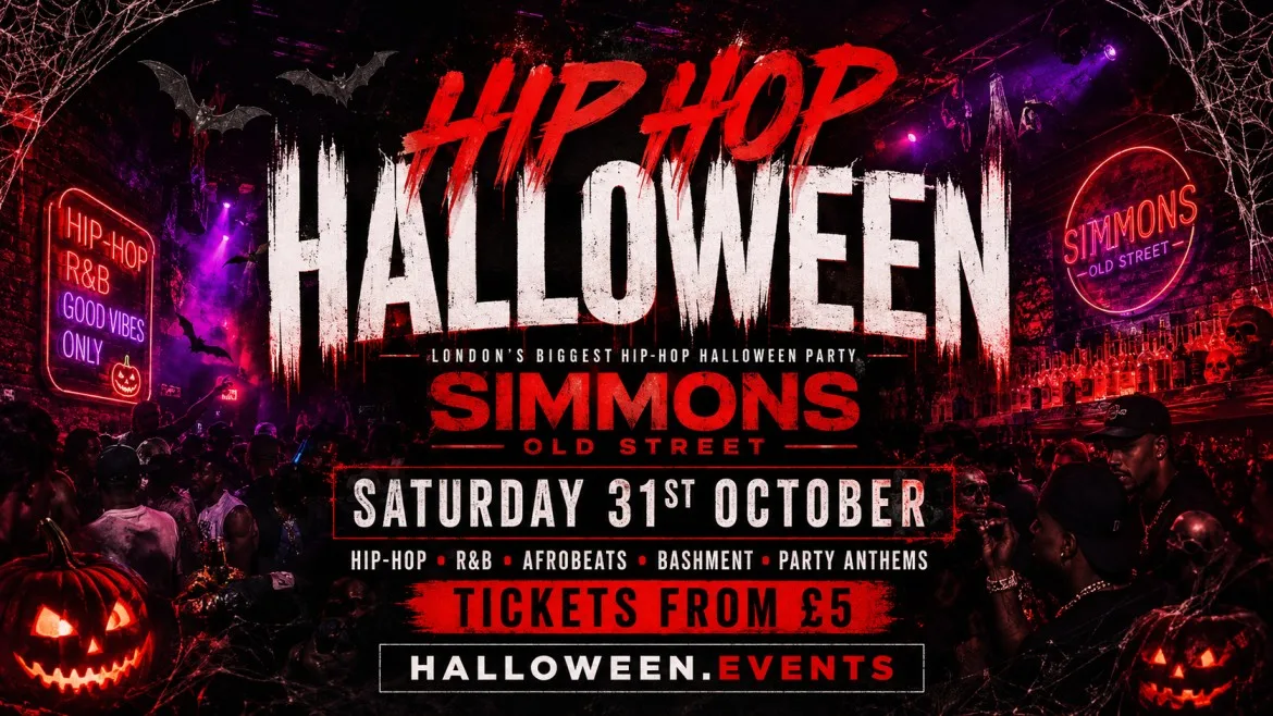 Hip Hop Halloween at Simmons Old Street at Simmons Bar | Old Street