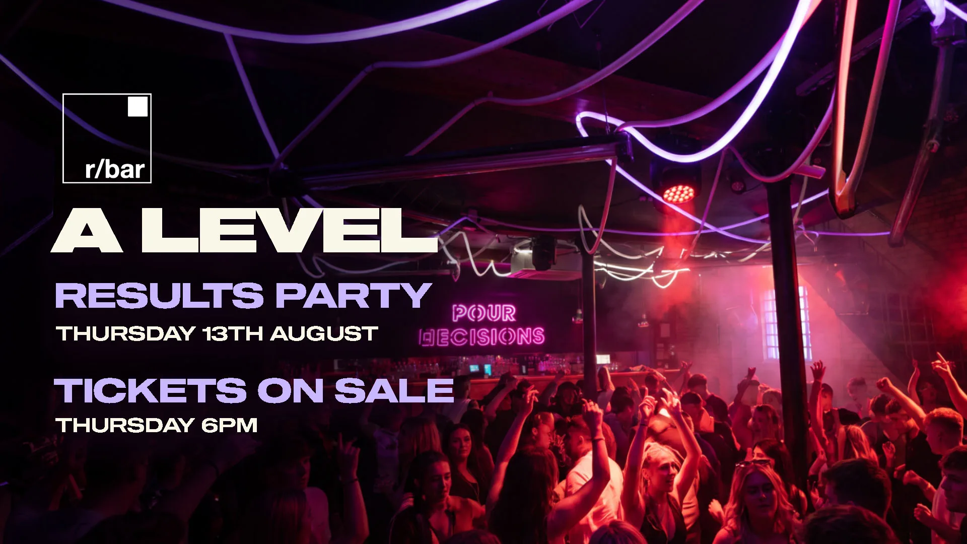 🎓 R/Bar | LEICESTER'S BIGGEST A LEVEL RESULTS NIGHT 2026 | Thursday 13th August 🎓 🎟️ TICKETS ON SALE THIS THURSDAY at R/Bar