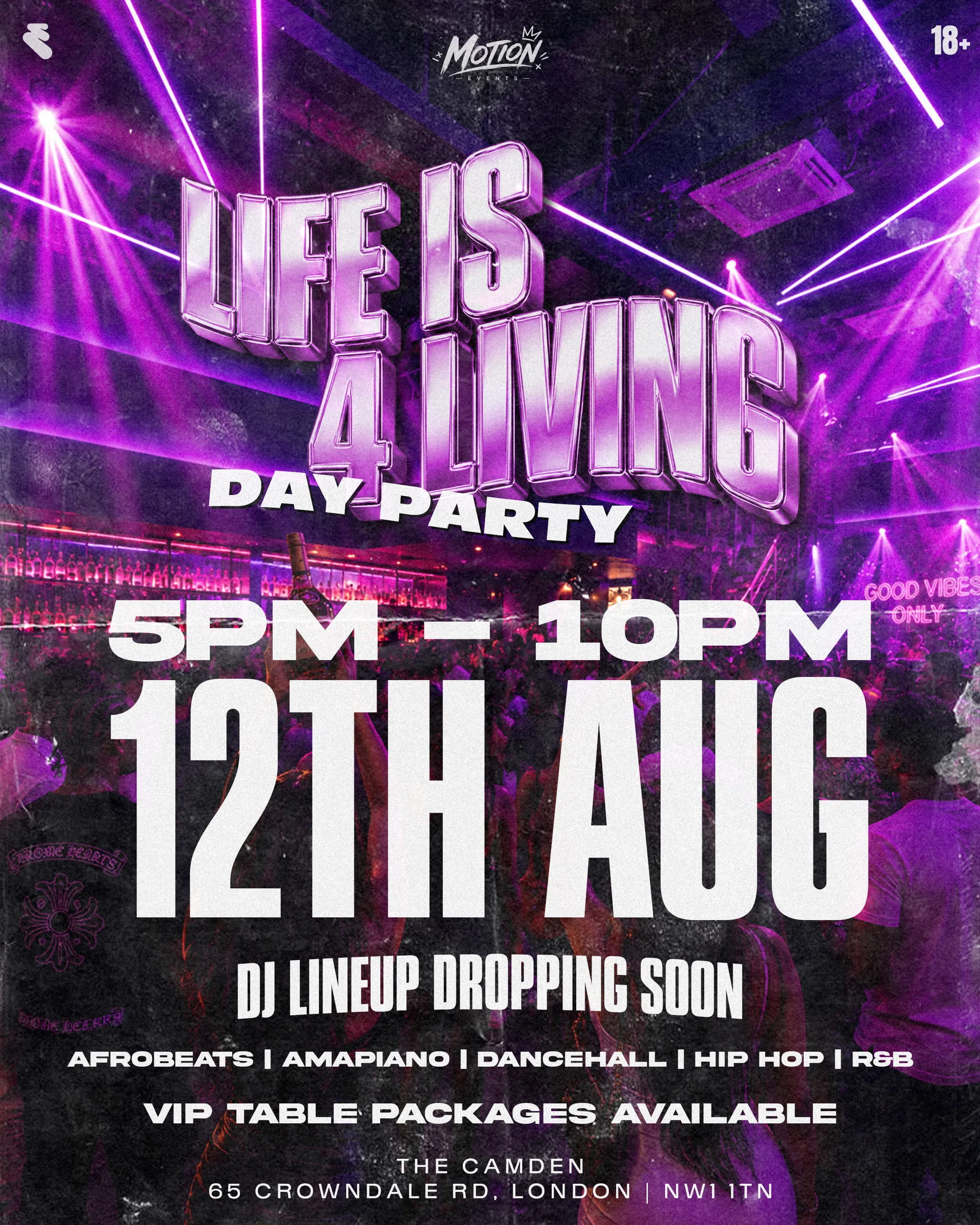 LIFE IS 4 LIVING ☀️ | MOTION EVENTS DAY PARTY at The Camden