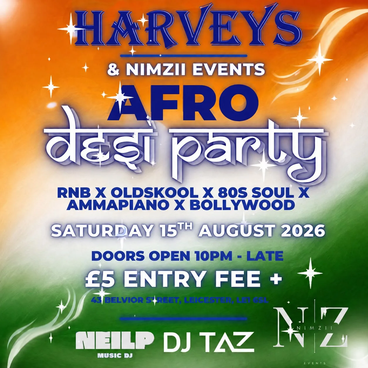 Old Skool Jam - Desi Party - RnB - 80s Soul - Bollywood at Harvey's