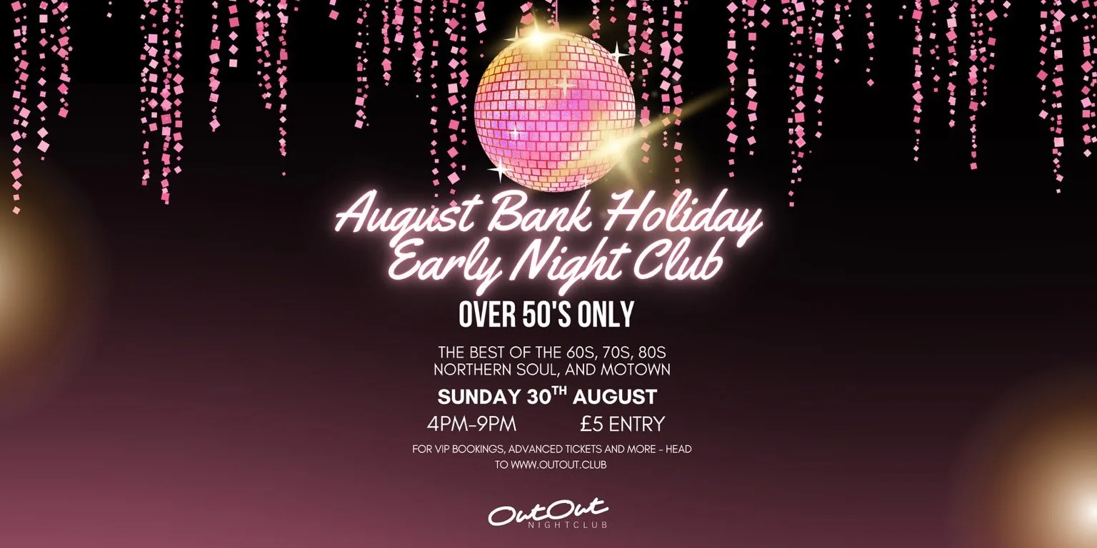Sunday Bank Holiday - Over 50's