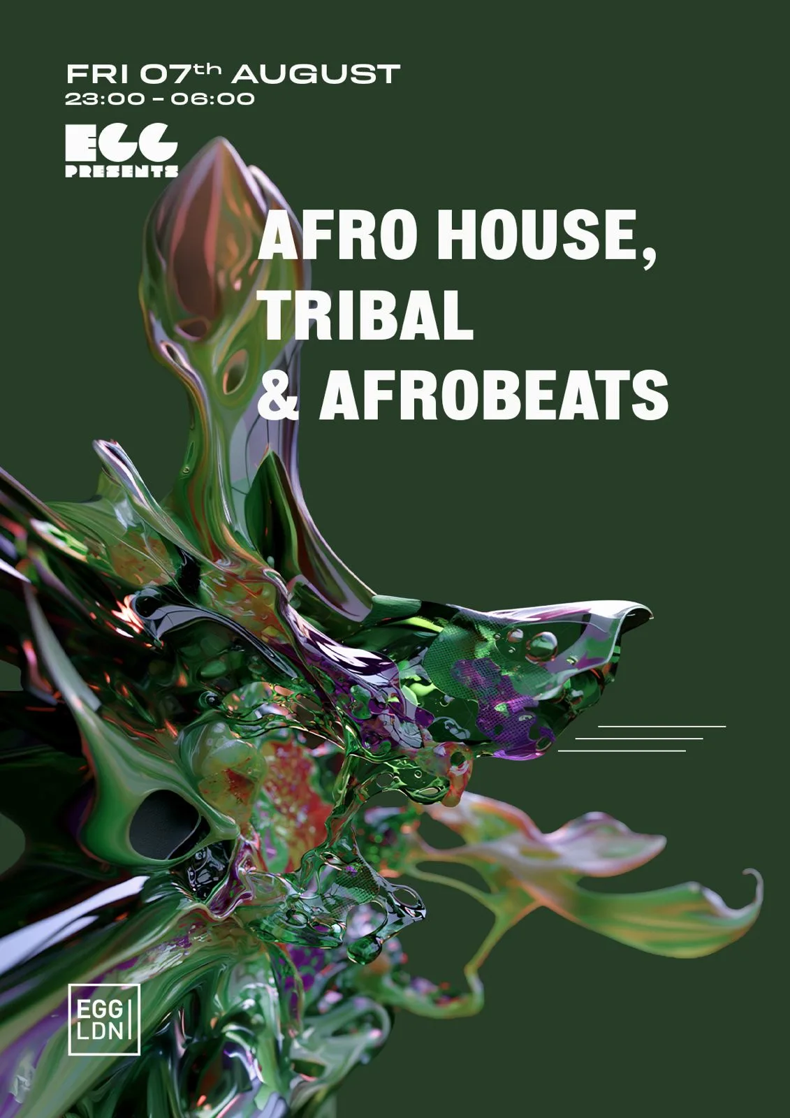 Egg LDN Pres: Afro House, Tribal & Afrobeats - Free Party at Egg London Nightclub