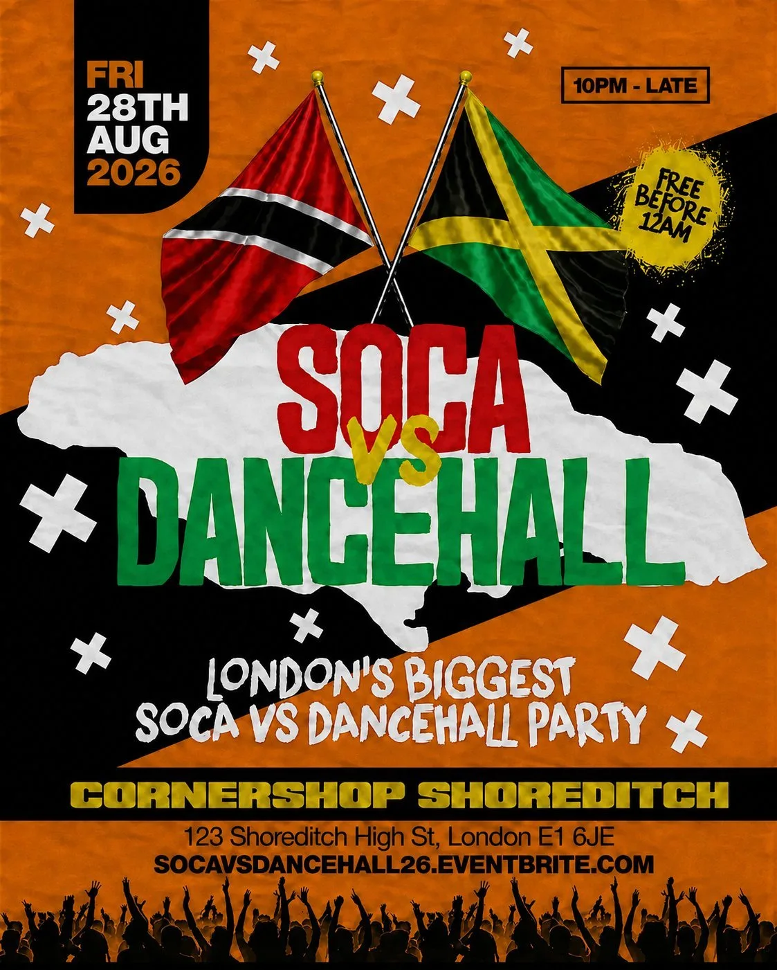 Soca Vs Dancehall Shoreditch – Everyone Free Before 12AM