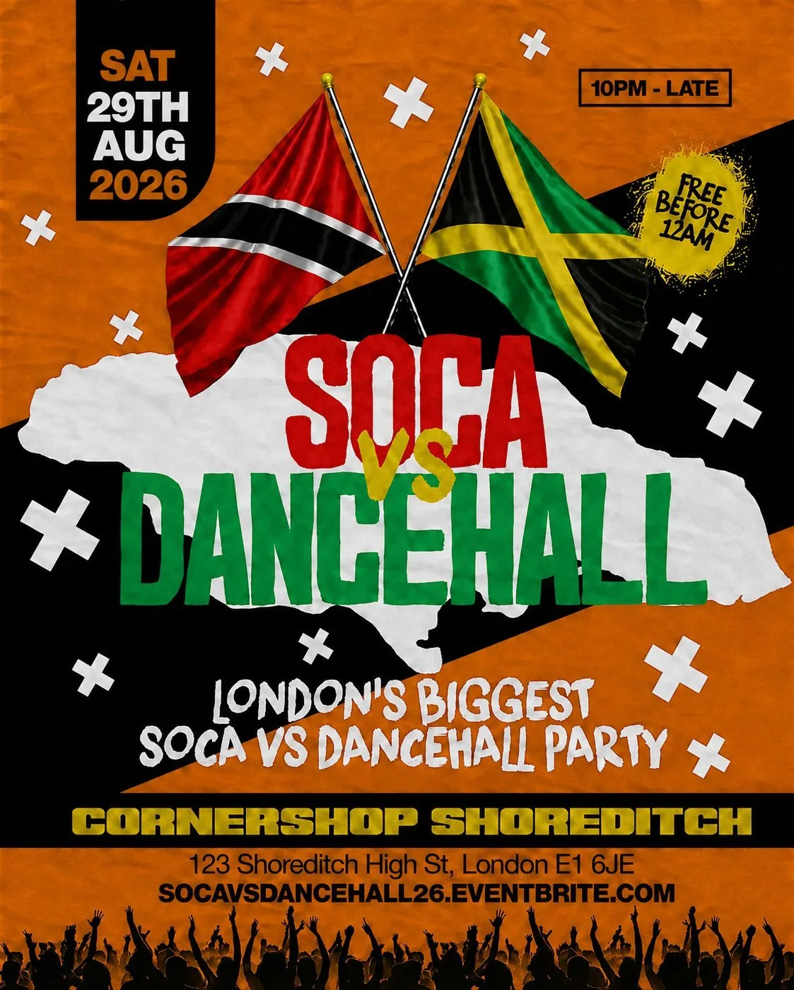 Soca Vs Dancehall Shoreditch – Everyone Free Before 12AM