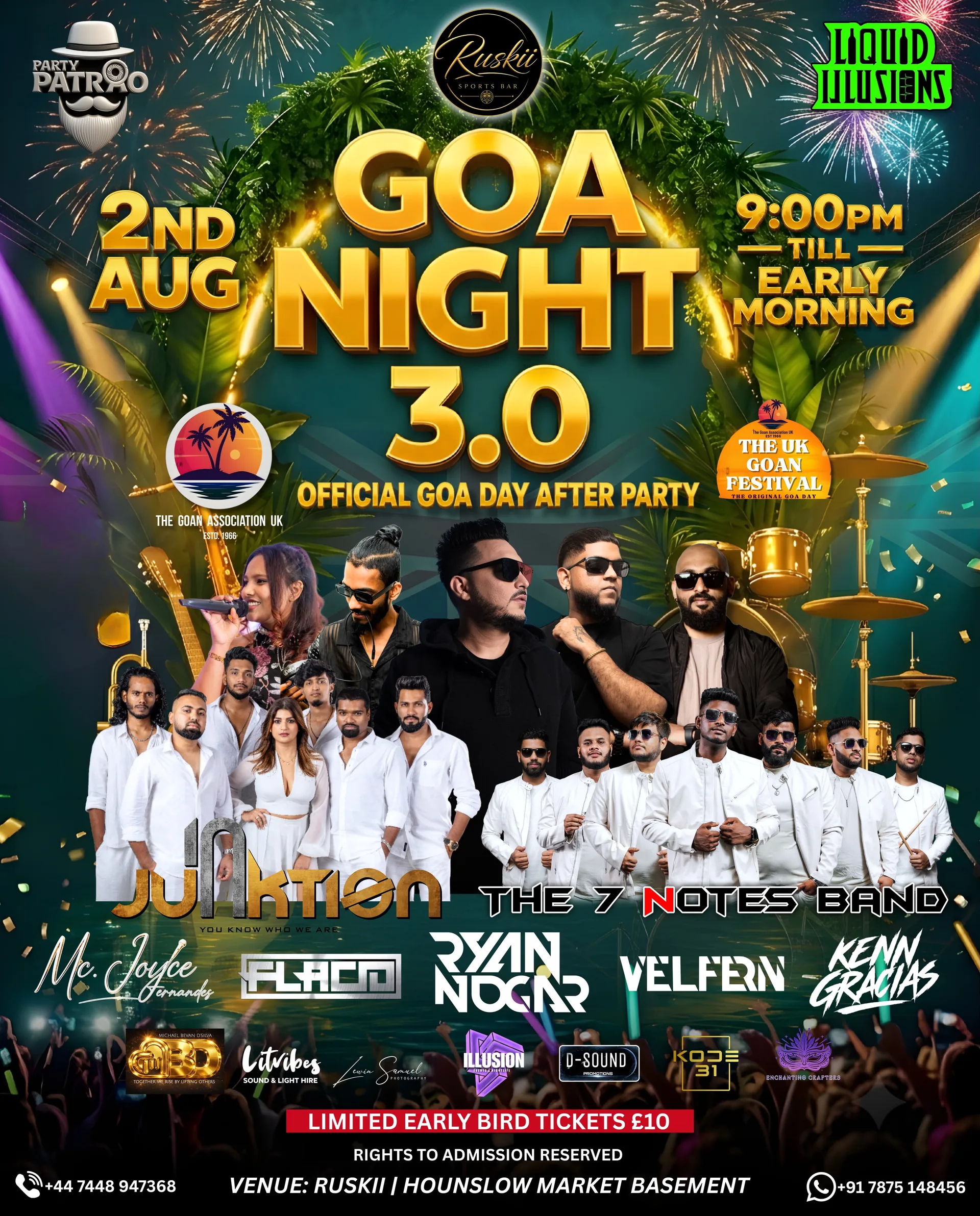 Official Goa Night 3.0 ✨ at Ruskii Sportsbar