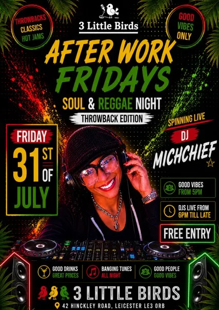 After Work Fridays at 3 little birds