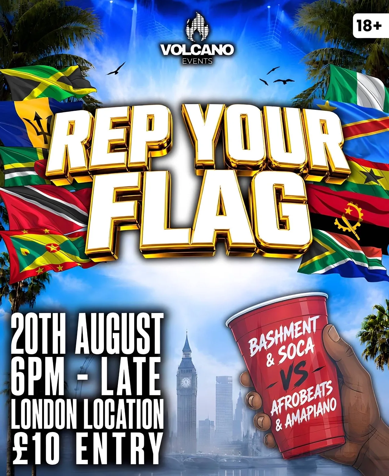 REP YOUR FLAG / PRE CARNI PARTY 🌋 at Wembley Stadium
