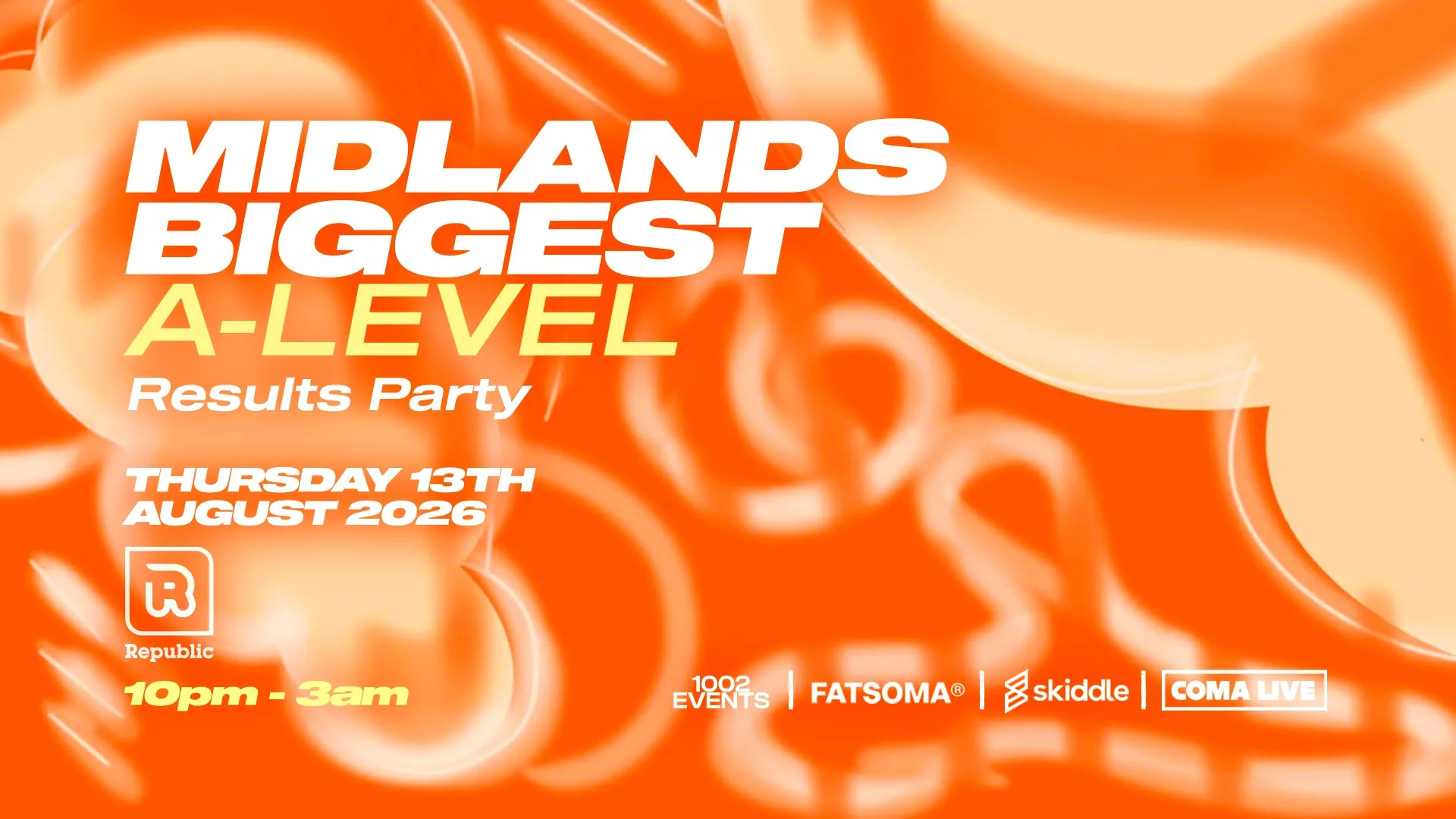 SWARMZ X DENO X JB SCOFIELD - MIDLANDS BIGGEST A-LEVEL RESULTS PARTY at Club Republic