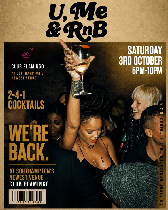 U, ME & RNB : VIBEROOM OFFICIAL LIVE at Funky Flamingo Southampton - Lounge & Roof Garden