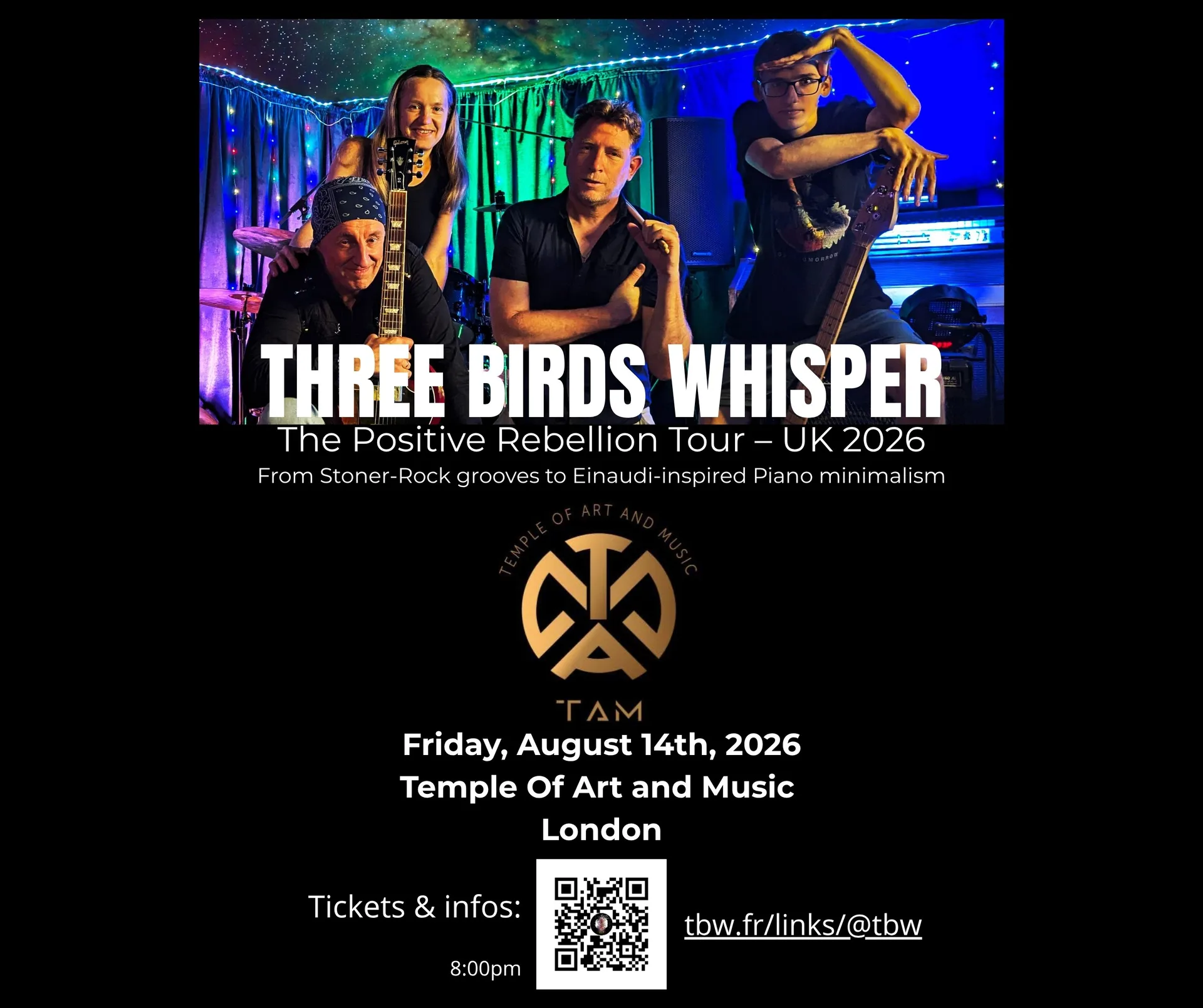 π₯ ROUND 2: Three Birds Whisper Returns to TAM London! πΈπΉβ‘οΈ