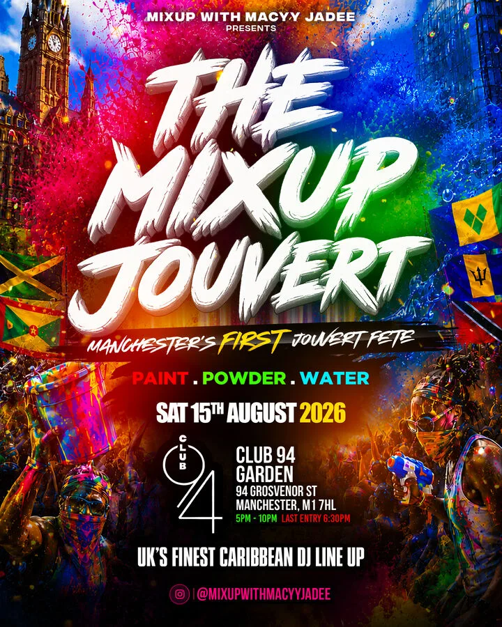 Mix Up With Macyy Jadee Presents: 'The Mix Up Jouvert' – Manchester's First Ever Jouvert Fete at CLUB94 MANCHESTER