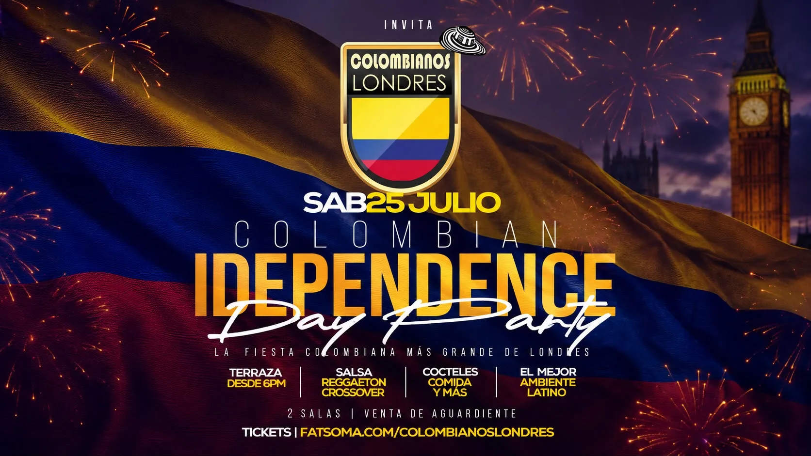 FIESTA - COLOMBIAN INDEPENDENCE DAY - LA TERRAZA at Rae's