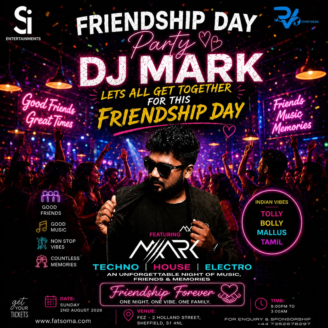 Friendship day party at Fez Sheffield