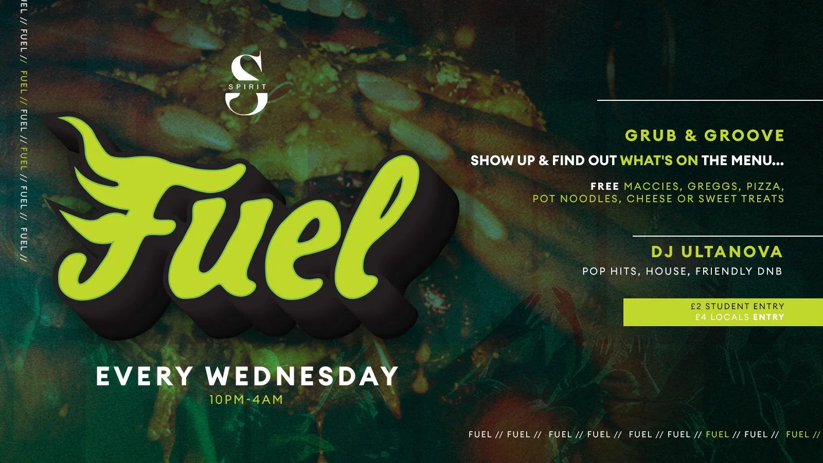 FUEL - FRESHERS WARM UP at Spirit Plymouth