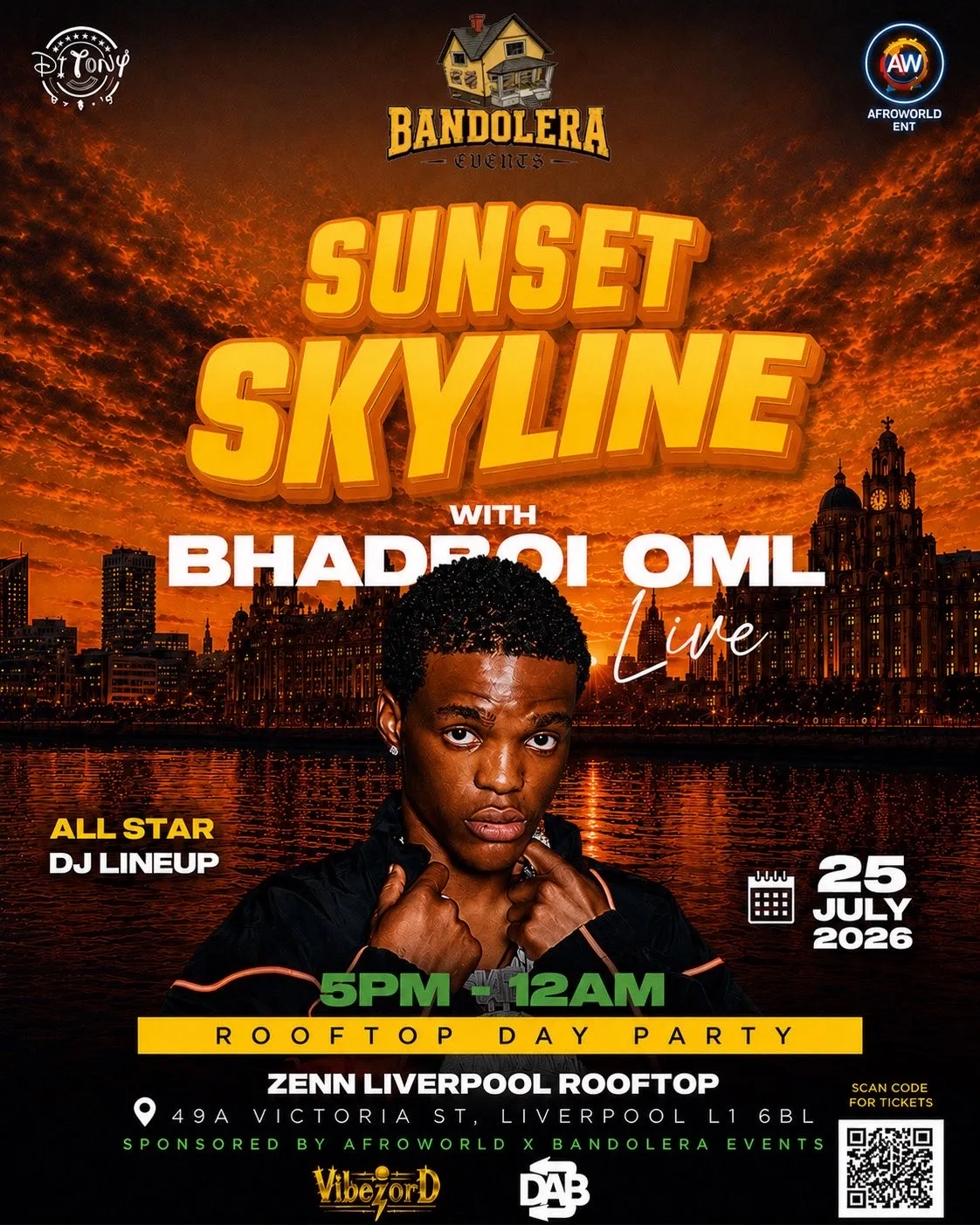 Sunset Skyline (BHADBOI OML IN LIVERPOOL) 📍 at Zenn Liverpool