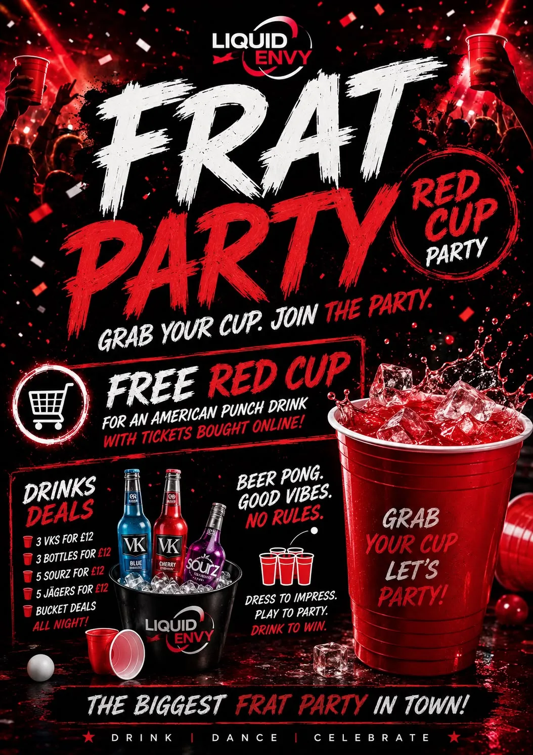 FRAT PARTY at Liquid & Envy Oldham