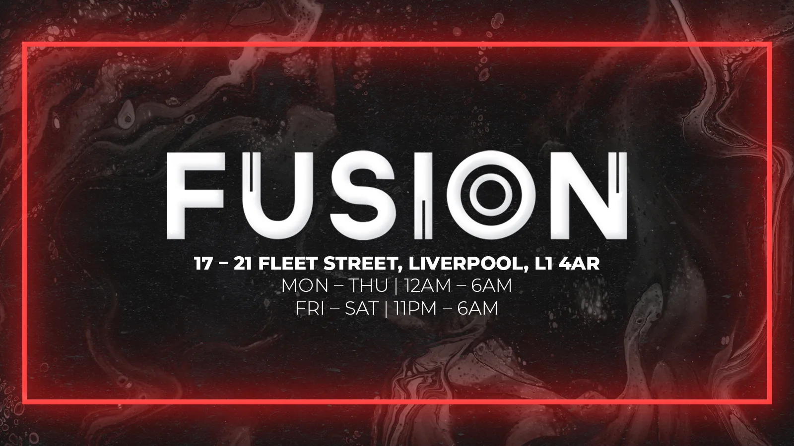 FUSION AUGUST BANK HOLIDAY SUNDAY at Fusion