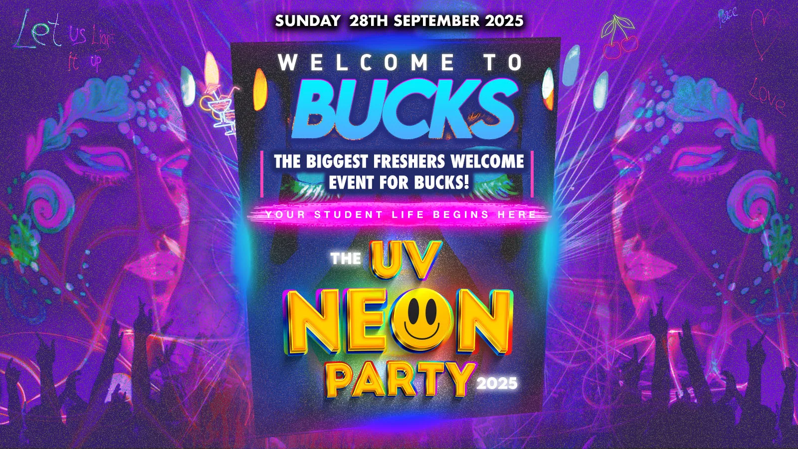 Welcome To BUCKS | UV NEON PARTY | Freshers Move In Event 2026 at Labyrinth Bar & Club High Wycombe