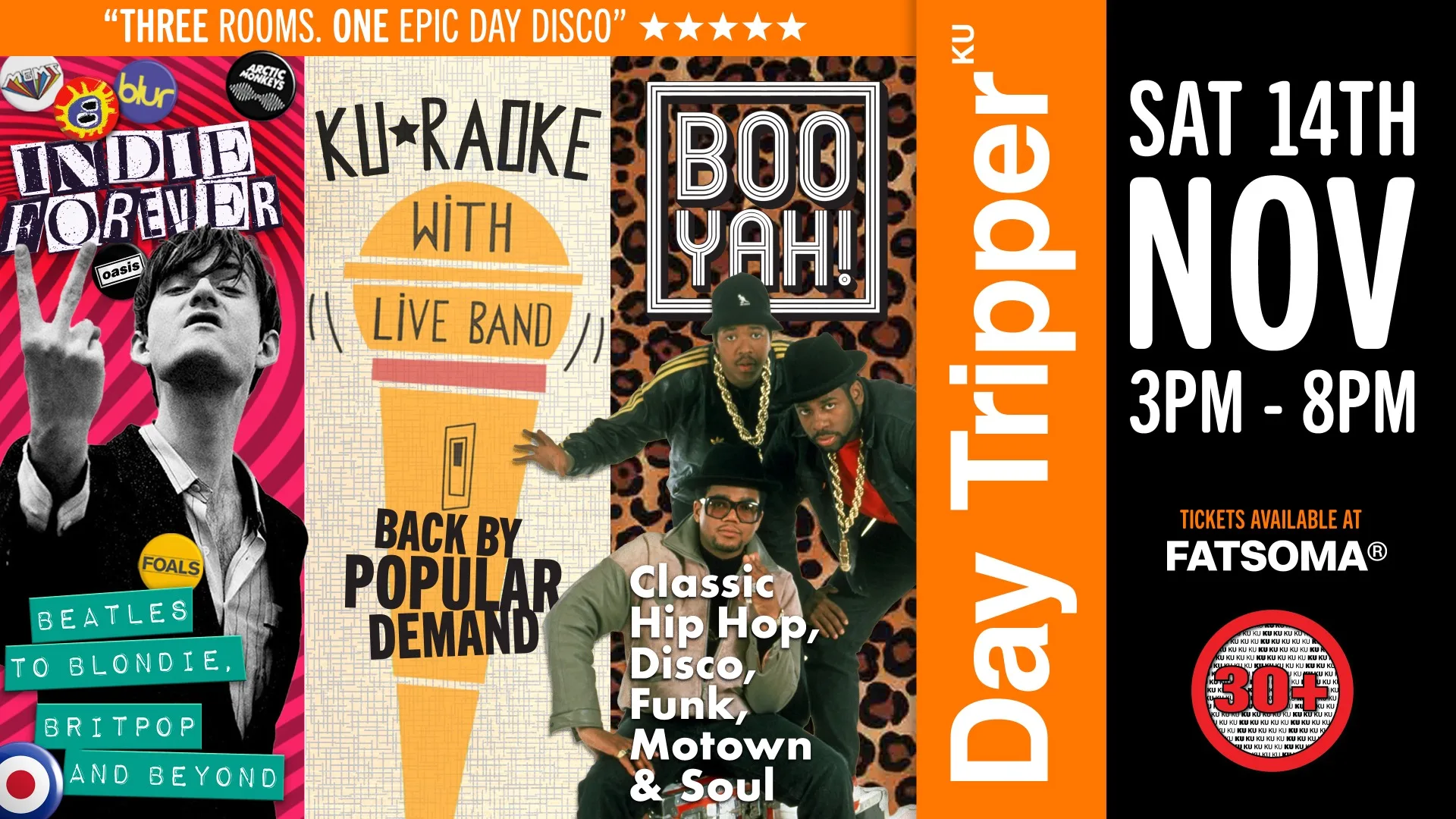 Day Tripper – The Over 30s Indie Disco at KU Stockton