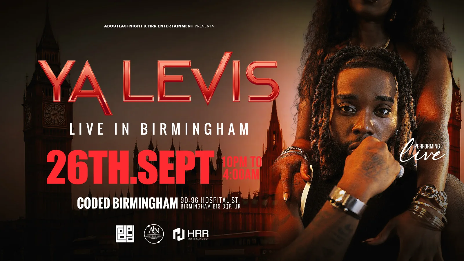YA LEVIS Perf Live BIRMINGHAM 26/09 at Coded Birmingham