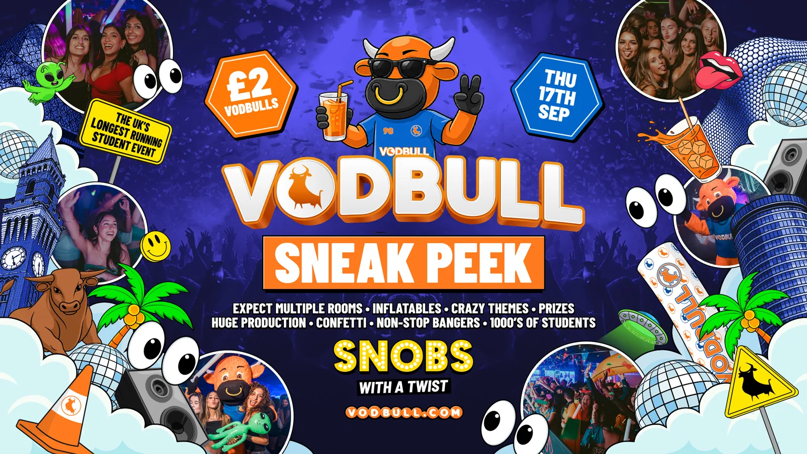 🧡 VODBULL SNEAK PEEK!! ⚠️Now at Snobs Nightclub!!⚠️ 17/09 at Snobs