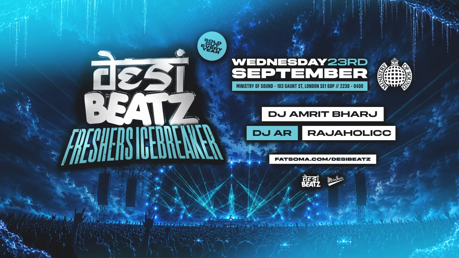 City University Punjabi Soc : FRESHERS ICEBREAKER! | MINISTRY OF SOUND LONDON! at Ministry of Sound