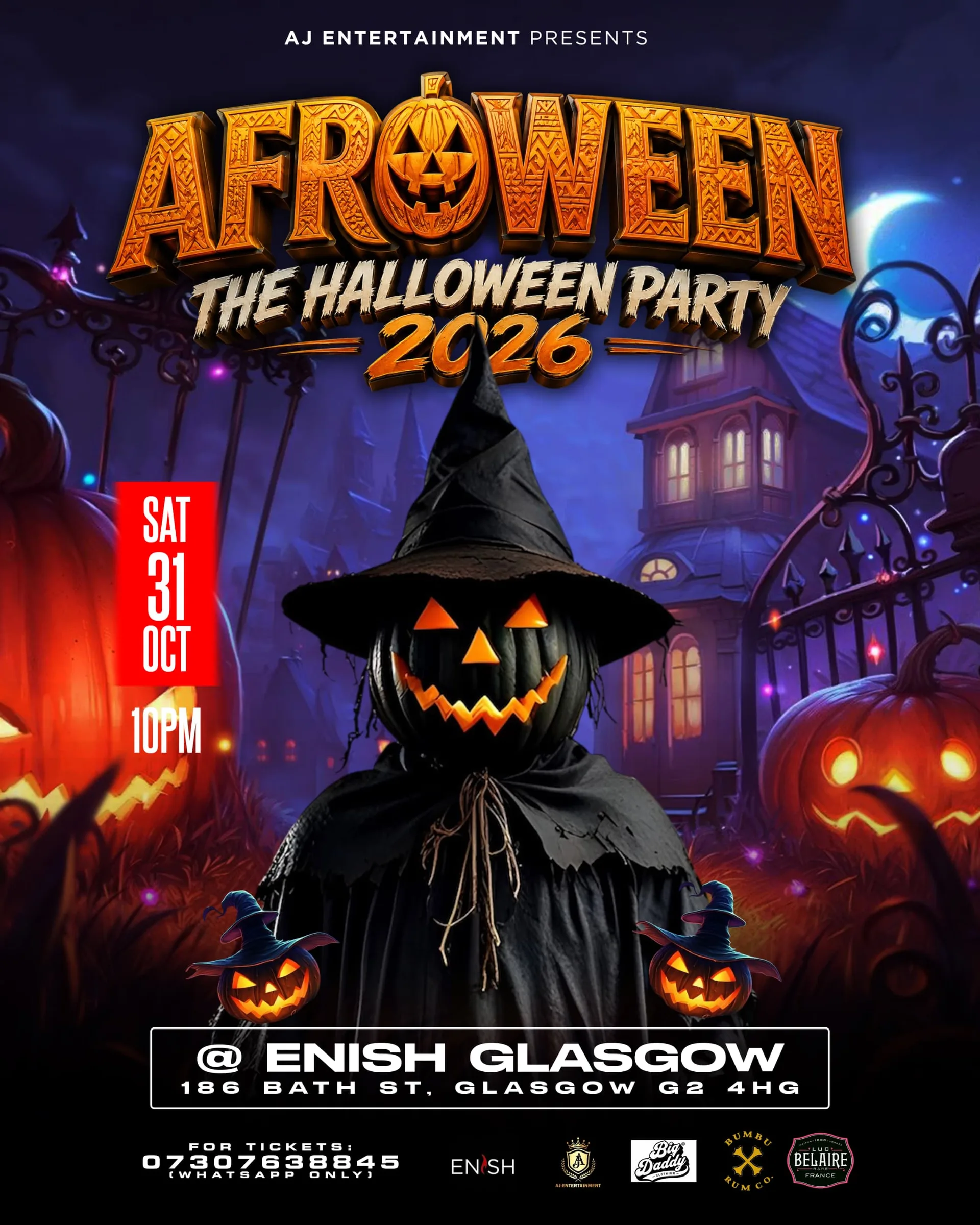 AFROWEEN "THE HALLOWEEN PARTY 2026 at Enish