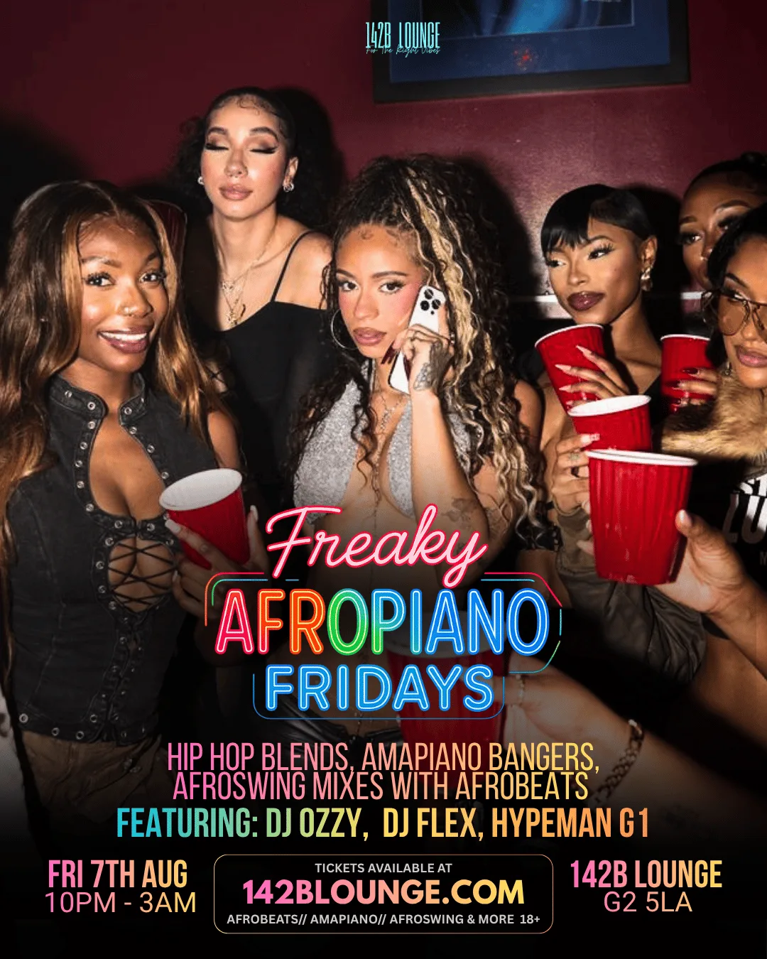 🔥FREAKY AFROPIANO FRIDAYS🎶🔥 at 142B Lounge