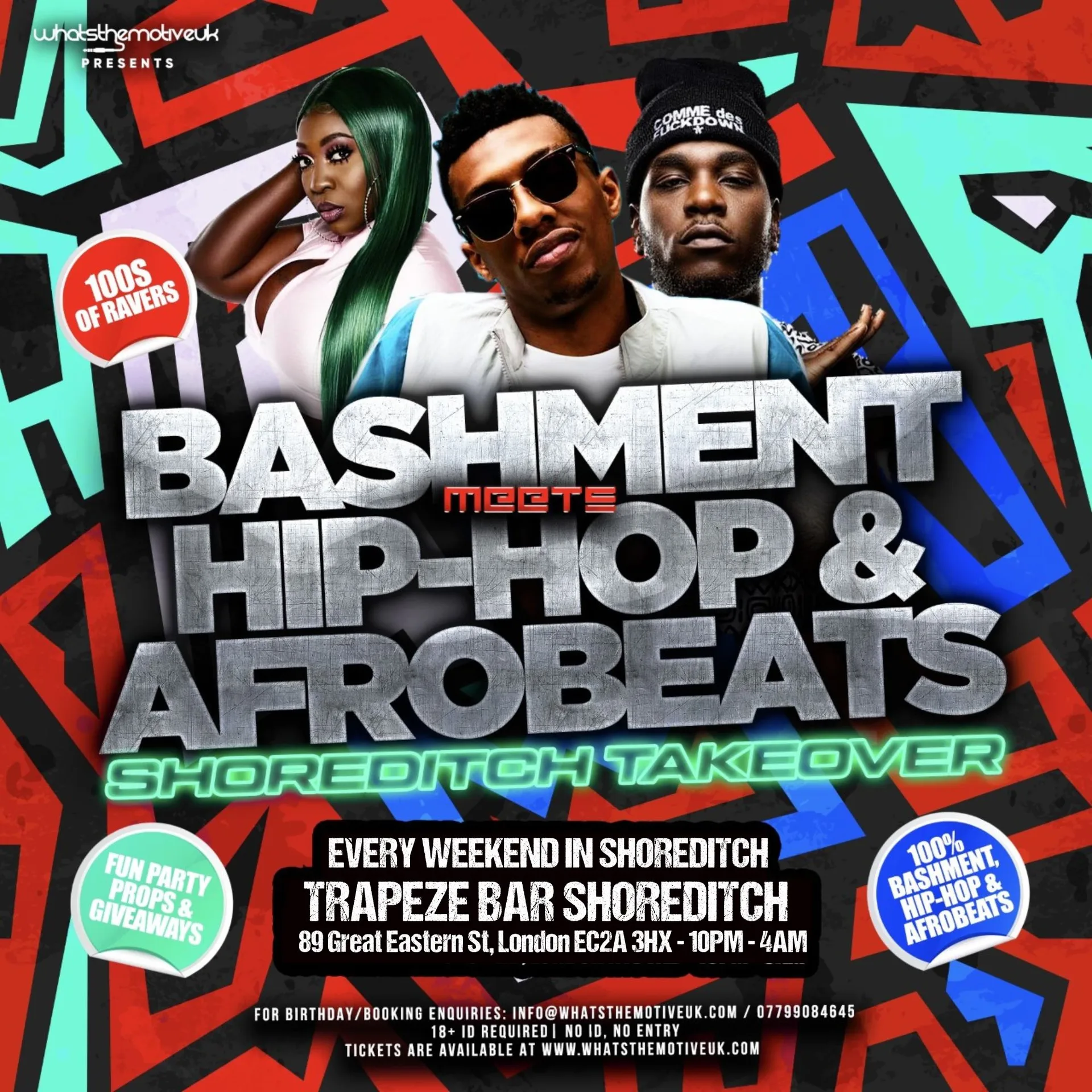 TRAPEZE BAR SHOREDITCH - Bashment, Hip-Hop, & Afrobeats at Trapeze Bar