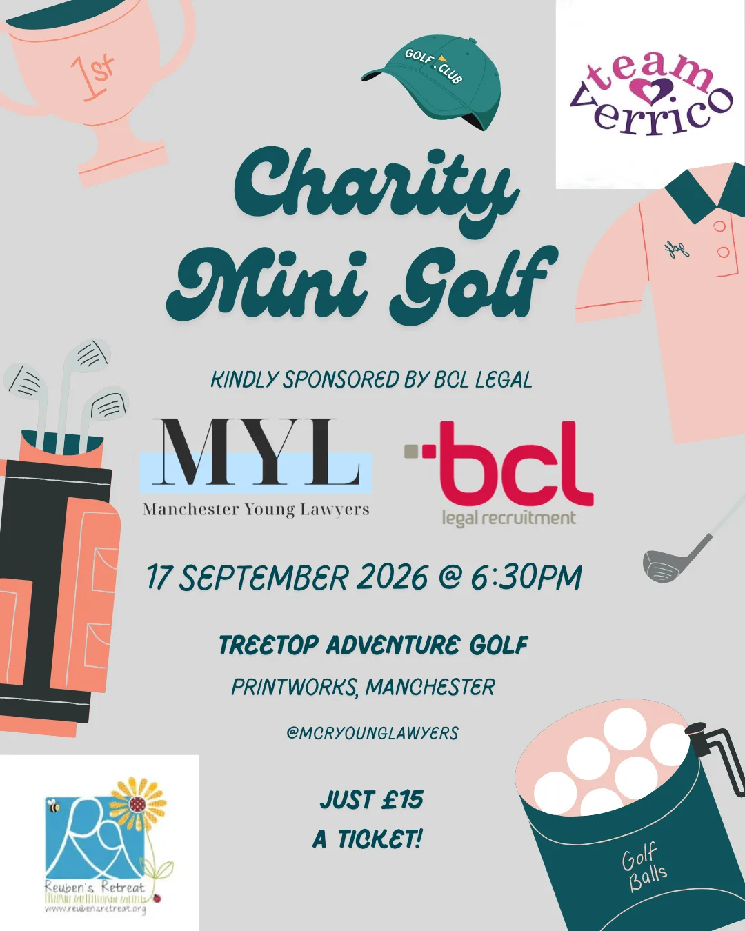 Crazy Golf kindly sponsored by BCL Legal at Treetop Golf Manchester