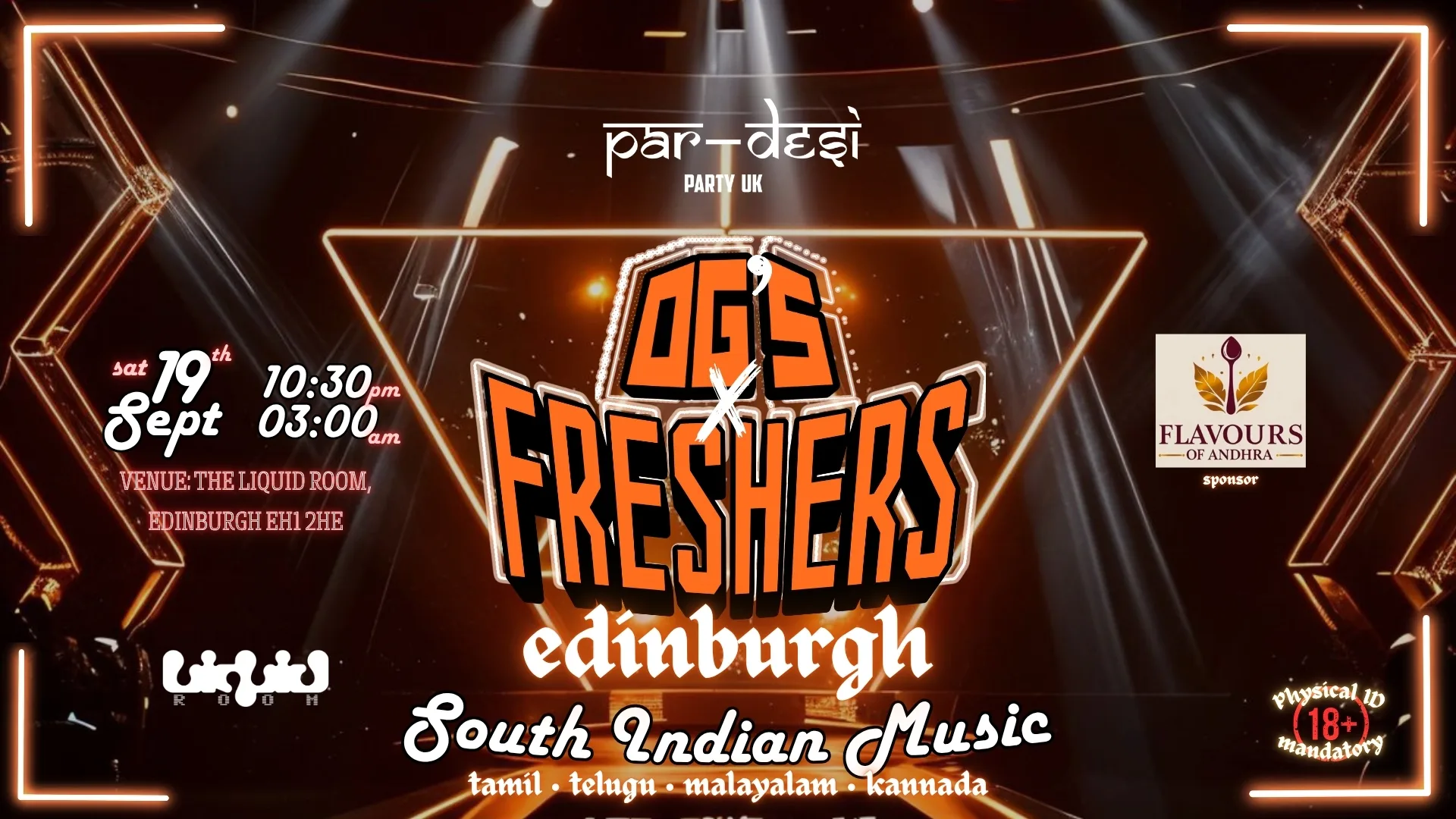 🎧🔥 OG’s × FRESHERS - EDINBURGH 🔥🎧 at The Liquid Room