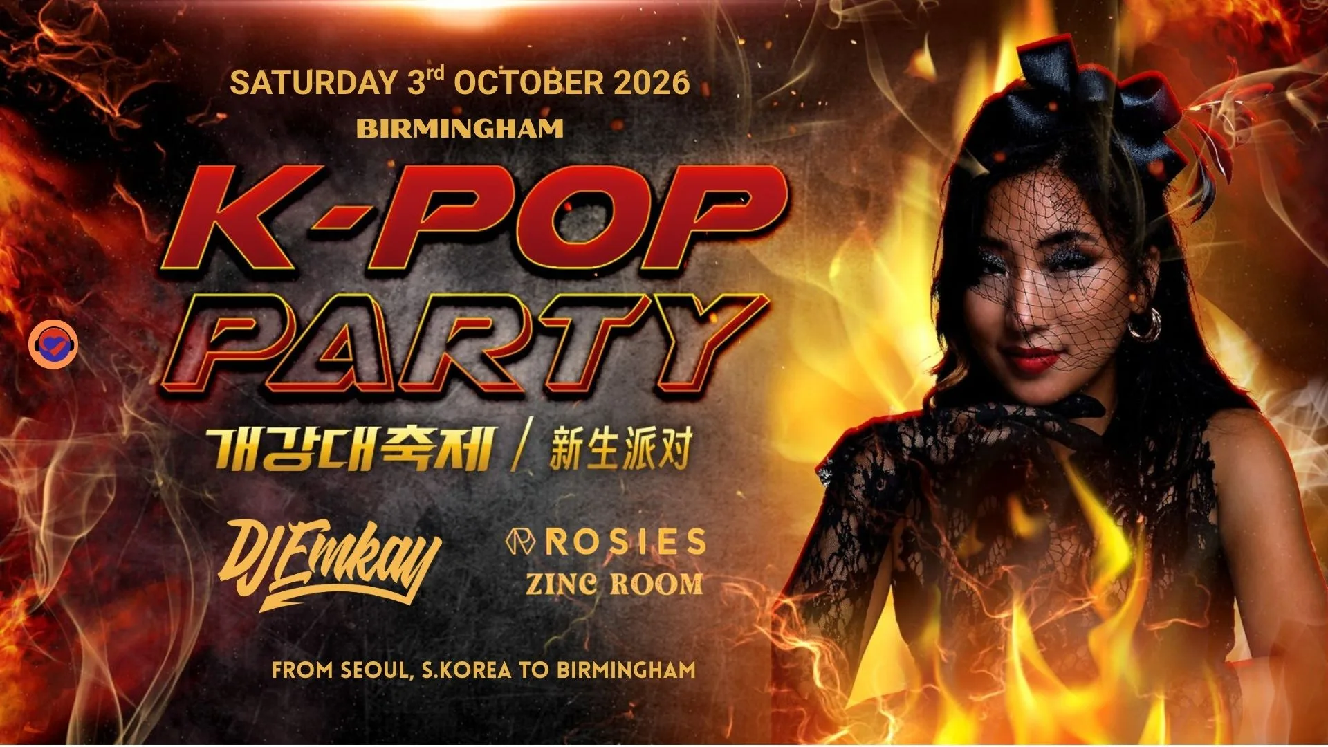 Birmingham K-Pop Party - Fire Tour with DJ EMKAY | Satruday 3rd October
