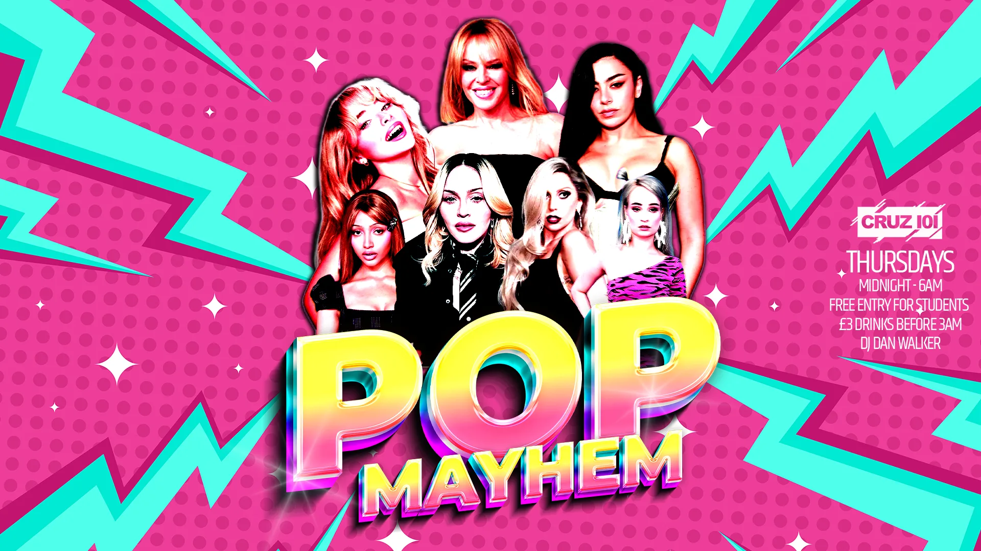 POP MAYHEM Every Thursday at Cruz 101