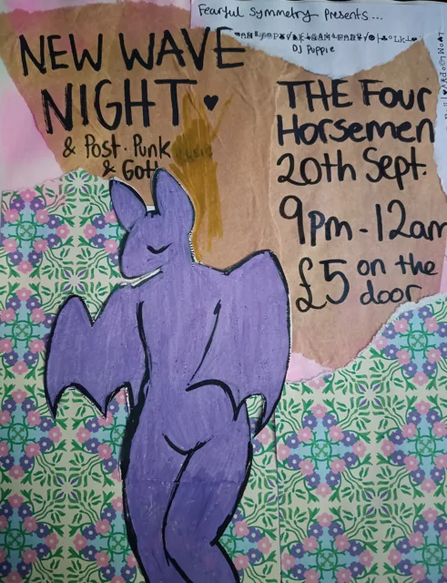 Fearful Symmetry New Wave Night at The Four Horsemen Pub
