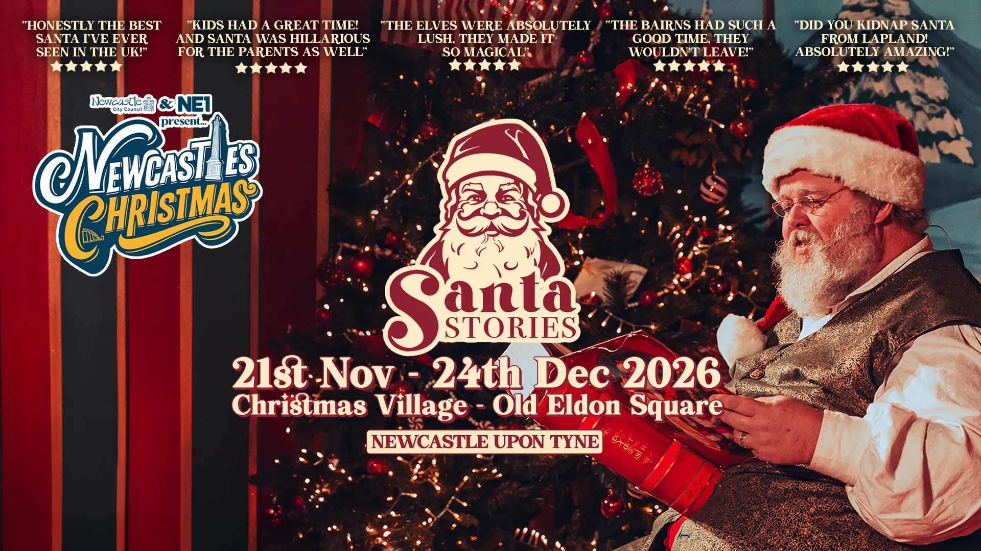 Santa Stories 🎅📖 Christmas Village / Sunday 6th December (2026) at Old Eldon Square